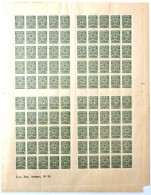 ** 1908 Teljes ív Vízjel Nélkül Mi 64 II A B (Mi EUR 60,-) - Altri & Non Classificati