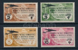 ** 1934 ElsÅ‘ Repülés Róma-Buenos Aires Sor Mi 111-114 - Autres & Non Classés