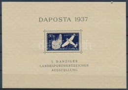 ** 1937 Bélyegkiállítás DAPOSTA Blokk Mi 2 (sérült / Damaged) - Other & Unclassified