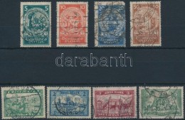 O 1924 Nothilfe és  Tájkép Sor Mi 351-354 Sarokhiba + 364-367 (Mi EUR 135,-) - Andere & Zonder Classificatie