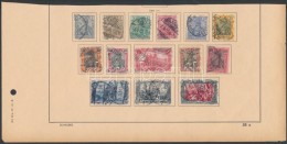 O 1900 Germania és Kiállítás Sor Albumlapon Mi 53-62 + 63-66 (Mi EUR 568,-) - Other & Unclassified