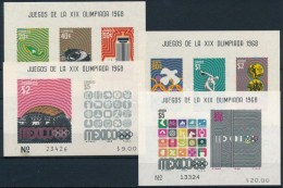 * 1968 Nyári Olimpia Sor Mi 1283-1292 + Blokksor Mi 15-18 - Other & Unclassified