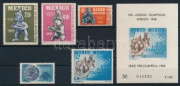 ** 1965 Nyári Olimpia Sor Mi 1192-1196 + Blokkpár Mi 3-4 - Autres & Non Classés