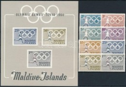 ** 1964 Olimpia Sor Mi 139-146A + Blokk 2 - Autres & Non Classés