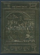 ** 1969 VI. Pál Pápa; Húsvét Aranyfóliás Vágott Bélyeg Mi A... - Otros & Sin Clasificación