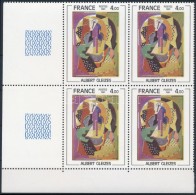 ** 1981 Festmény ívsarki Négyestömb Mi 2248 - Autres & Non Classés