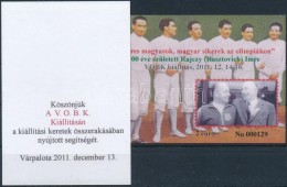 ** 2011 Sikeres Magyarok, 100 éve Született Rajczy Imre 2 Db Emlékív, Az Egyik... - Other & Unclassified