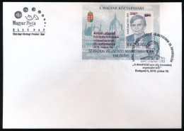 ** 2010 Antall József Felülnyomott Blokk és FDC (8.500) - Altri & Non Classificati