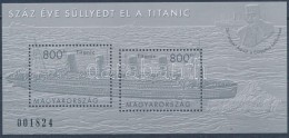 ** 2012 Titanic Feketenyomat Blokk (5.500) (blackprint) - Altri & Non Classificati