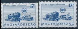 ** 1993 125 éves A MÁV Alacsonyra Fogazott Bélyeg + Támpéldány (3.000) - Other & Unclassified