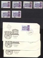 O 1966 UNESCO 6 Db Bélyeg, 3 FDC: Foltok, Poloskák - Other & Unclassified