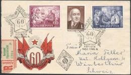 1952 Rákosi Mátyás Sor Ajánlott FDC-n - Altri & Non Classificati