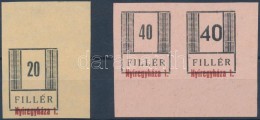 (*) Nyíregyháza II. 1944 20f Fogazatlan ívsarki érték + Keskeny és... - Andere & Zonder Classificatie