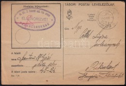 1940 Tábori Lap 'M. Kir. 2. Honvéd Vad. Rep. Ezred' / Field Post Card 2nd Fighter Regiment - Andere & Zonder Classificatie