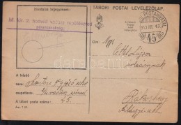 1940 Tábori Lap 'M. Kir. 2. Honvéd Vadász RepülÅ‘ezred Parancsnokság' / Field Post... - Andere & Zonder Classificatie