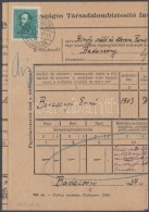 1937 Arcképek 10f TB BejelentÅ‘ Lapon - Altri & Non Classificati