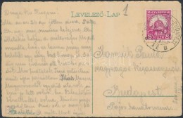 1926 Képeslap 'HEGYESHALOM - BUDAPEST' Vasúti Bélyegzéssel - Other & Unclassified