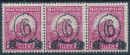 ** 1931 KisegítÅ‘ Bélyeg (I) IX-Vj. 'B' 6f/8f Hármascsík (45.000) - Sonstige & Ohne Zuordnung