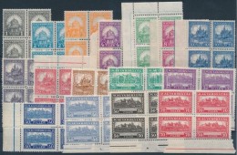 ** 1926 PengÅ‘-fillér (I) A Sor Négyestömbökben / Mi 411-426 Block Of 4 (100.000)... - Altri & Non Classificati