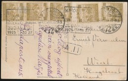 1925 (15. Díjszabás) 5x600K Arató állatkerti Képeslapon Hollandiába - Altri & Non Classificati