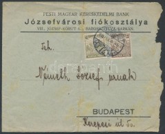 1920 (1. Díjszabás) Levél Céglyukasztásos Magyar Posta Bélyegekkel - Autres & Non Classés