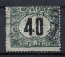 O 1920 Magyar Posta Portó 40f Fehér Folt Az értékszámban - Otros & Sin Clasificación