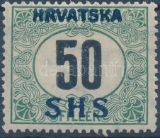 * SHS 1918 Portó 50f VII A. Vízjellel, Bodor Vizsgálójellel (54.000) - Andere & Zonder Classificatie