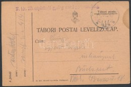 ~1918 Tábori Posta LevelezÅ‘lap / Field Postcard 'M. KIR. 20. NépfölkelÅ‘ Gyalog Ezred... - Andere & Zonder Classificatie