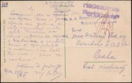 1918 Tábori Posta Portómentes Képeslap 'K.u.k. Reservedivision / Schulkompagnie'... - Andere & Zonder Classificatie