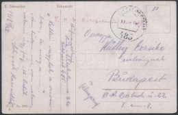 1918 Tábori Posta Képeslap / Field Postcard 'K.u.k. Autokolonne Nr. 340.' + 'FP 485' - Other & Unclassified