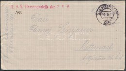 1917 Tábori Posta Levél / Field Cover 'K.u.k. Fassungsstelle Des 2. A' + 'FP 296' - Other & Unclassified