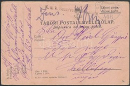 1917 Tábori Posta LevelezÅ‘lap / Field Postcard 'K.u.k. Reserveoffizierschule' + 'FP 406' - Sonstige & Ohne Zuordnung