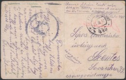 1917 Tábori Posta Képeslap / Field Postcard 'EP 445 A' - Andere & Zonder Classificatie