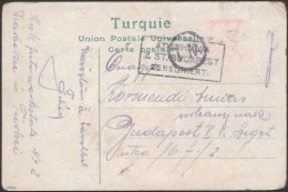 ~1916 Cenzúrás Képeslap Törökországból 20f Portóval - Other & Unclassified