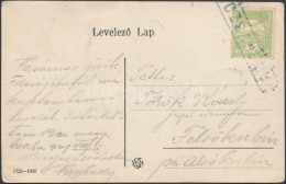 1909 Képeslap Kék '(R)ÓZSAHEGY Pályaudvari Bélyegzéssel - Other & Unclassified