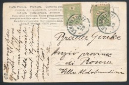 1907 ÜdvözlÅ‘ Képeslap Turul 2 X 5f Bérmentesítéssel 'LENGYELTÓTI' - Other & Unclassified