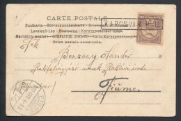 1901 Képeslap Turul 4f 'KAPOSVÁR' Pályaudvari Bélyegzéssel - Other & Unclassified