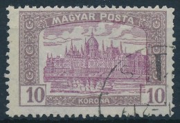 O 1919 Magyar Posta 10K Eltolódott Középrésszel - Autres & Non Classés