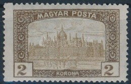 ** 1919 Magyar Posta 2K Bal Oldalon Elfogazva - Andere & Zonder Classificatie