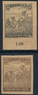 1916 Arató 10f + 20f Próbanyomat - Andere & Zonder Classificatie