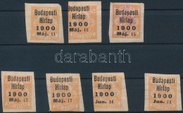 (*) 1900 Budapesti Hírlap 7 Db ElÅ‘értéktelenítéses Hírlapbélyeg 6... - Sonstige & Ohne Zuordnung