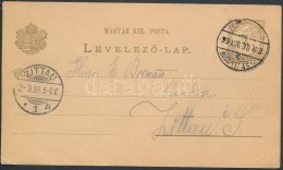 1899 Díjjegyes LevelezÅ‘lap ZSOLNA - GALÁNTA / BUDAPEST 45 SZ. Vasúti és 'ZITTAU'... - Autres & Non Classés