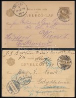 1896-1897 2 Klf Külföldre Küldött Millenniumi LevelezÅ‘lap (Mátyás Király,... - Other & Unclassified