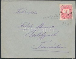 1881 Levél 5kr Bérmentesítéssel 'ÉRENDRÉD' - Tasnád... - Other & Unclassified