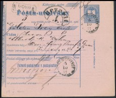1877 Díjjegyes Postautalvány 'NAGY-BECSKEREK TORONT M' - Wien - Autres & Non Classés