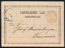 1874 Díjjegyes LevelezÅ‘lap / PS-card 'GRABÁCZ TORONTÁL M.' - Temesvár - Andere & Zonder Classificatie