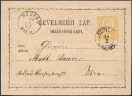 1871 2kr Díjjegyes LevelezÅ‘lap 'SÜMEG' - Wien - Other & Unclassified