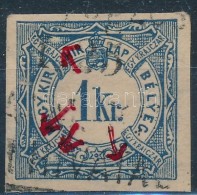 O 1868 1kr Hírlapbélyeg 4 Fehér Folt A Bélyegképen - Altri & Non Classificati