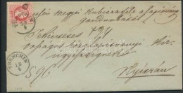 1871 5kr Levélen, Hátoldalán Levélbontáskor Ketté Vágott 2x5kr... - Sonstige & Ohne Zuordnung