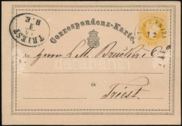 1870 2kr Levélen ,,NAGY KANIZSA' - ,,TRIEST' - Other & Unclassified